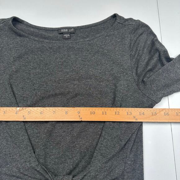 J Jill Wearever Collection Dress Womens Extra Small Gray Tie Waist Neutral Comfy - Picture 12 of 15